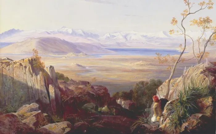 Framed Print : Butrinto, Albania, 1861. Creator: Edward Lear Framed Print : Butrinto, Albania, 1861. Creator: Edward Lear