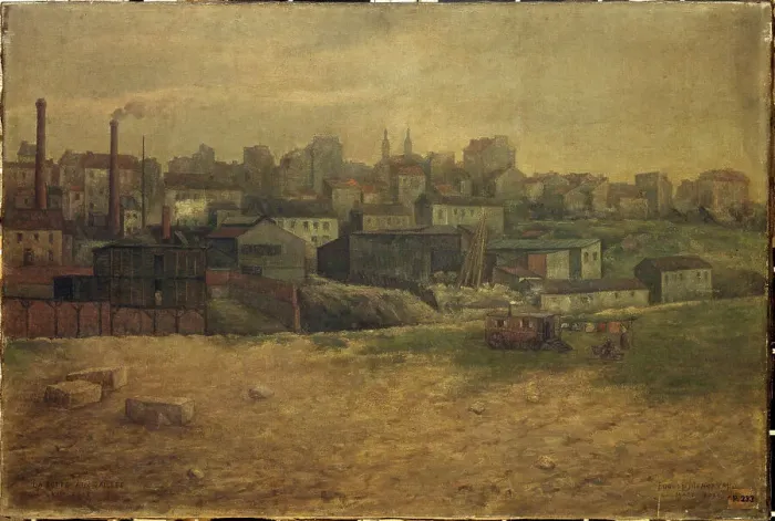 Framed Print : Butte aux Cailles, view of rue Vulpian, 13th arrondissement, 1901. Creator: Eugene de Menorval Framed Print : Butte aux Cailles, view of rue Vulpian, 13th arrondissement, 1901. Creator: Eugene de Menorval