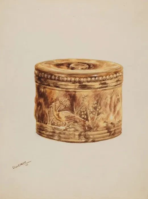 Framed Print : Butter Crock, 1937. Creator: Charles Moss Framed Print : Butter Crock, 1937. Creator: Charles Moss
