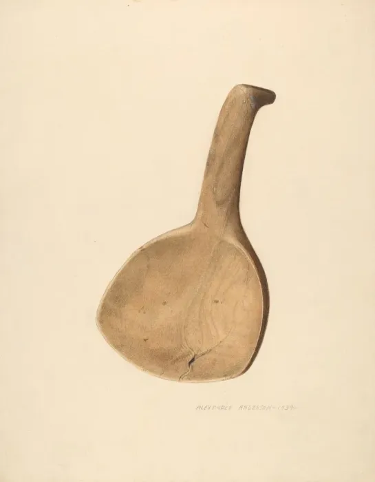 Framed Print : Butter Ladle, 1939. Creator: Alexander Anderson