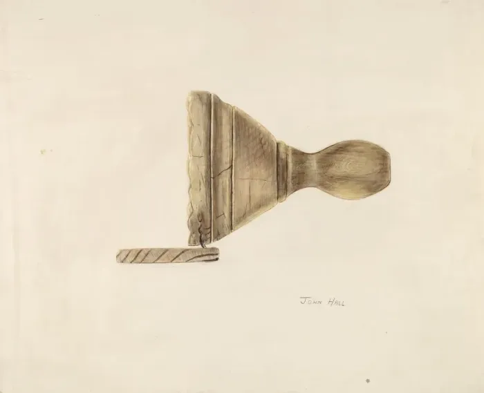 Framed Print : Butter Mold, 1935 / 1942. Creator: John Hall Framed Print : Butter Mold, 1935 / 1942. Creator: John Hall