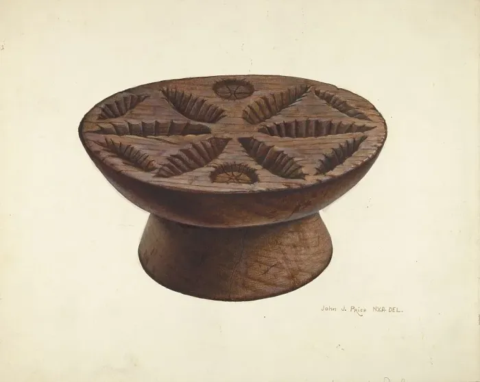Framed Print : Butter Mold, c. 1939. Creator: John Price Framed Print : Butter Mold, c. 1939. Creator: John Price