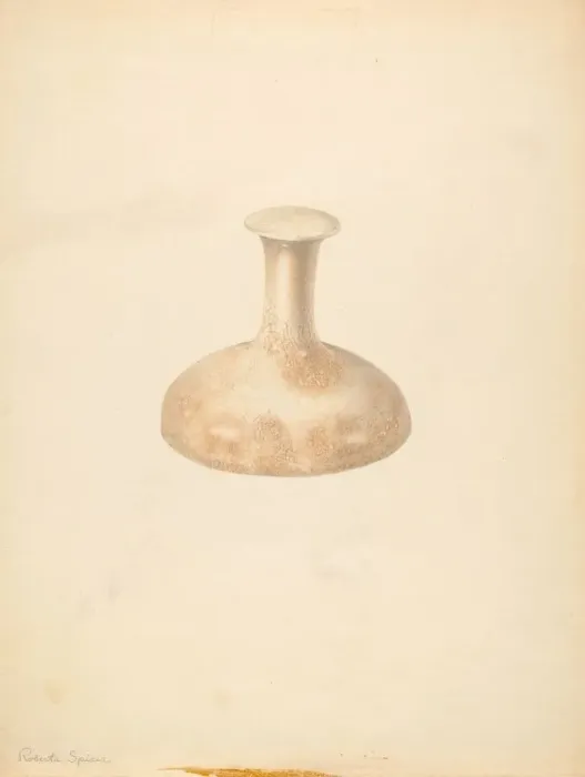 Framed Print : Butter Mold, c. 1939. Creator: Roberta Spicer Framed Print : Butter Mold, c. 1939. Creator: Roberta Spicer