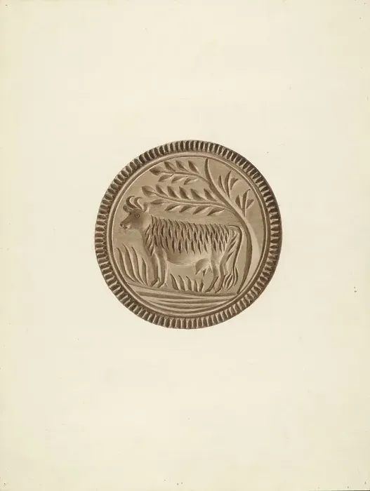 Framed Print : Butter Mold, c. 1941. Creator: Michael Rekucki Framed Print : Butter Mold, c. 1941. Creator: Michael Rekucki
