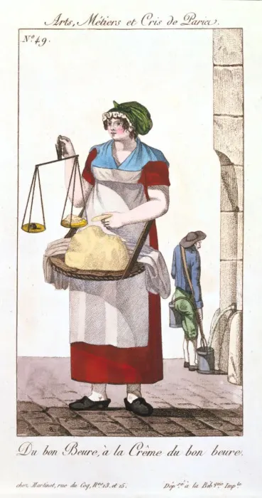 Framed Print : Butter seller, 1826 Framed Print : Butter seller, 1826