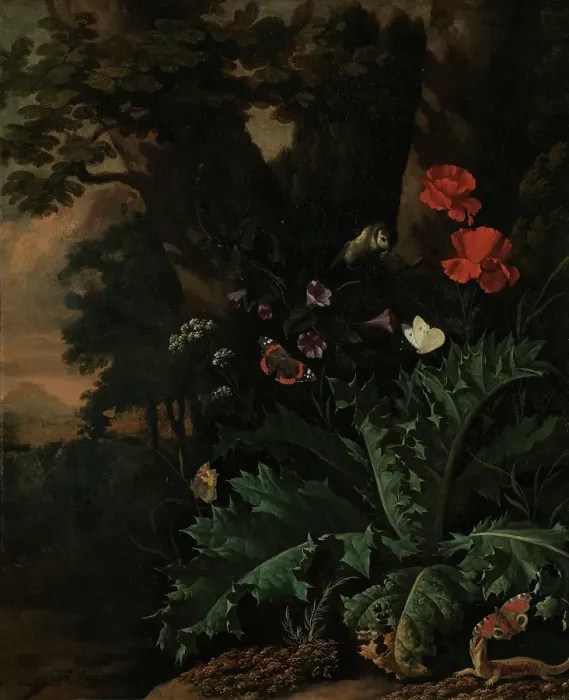 Framed Print : Butterflies and Flowers, between 1655 and 1673. Creator: Abraham Jansz Begeyn Framed Print : Butterflies and Flowers, between 1655 and 1673. Creator: Abraham Jansz Begeyn