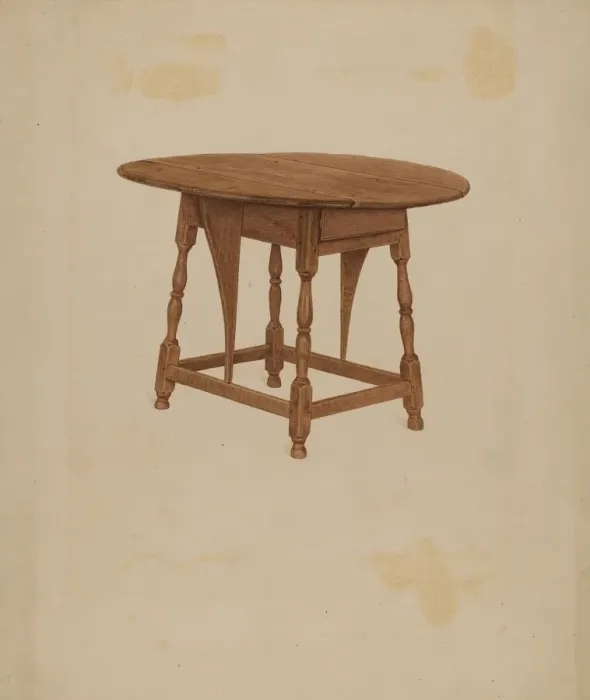 Framed Print : Butterfly Table, c. 1936. Creator: Lawrence Foster Framed Print : Butterfly Table, c. 1936. Creator: Lawrence Foster