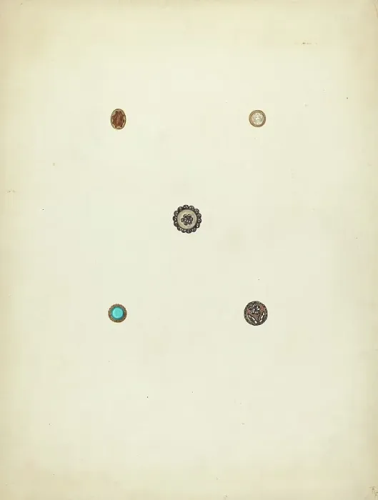 Framed Print : Buttons, 1935 / 1942. Creator: Charlotte Winter Framed Print : Buttons, 1935 / 1942. Creator: Charlotte Winter