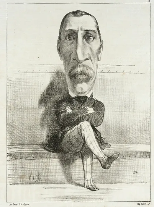 Framed Print : Buvignier, 1849. Creator: Honore Daumier Framed Print : Buvignier, 1849. Creator: Honore Daumier