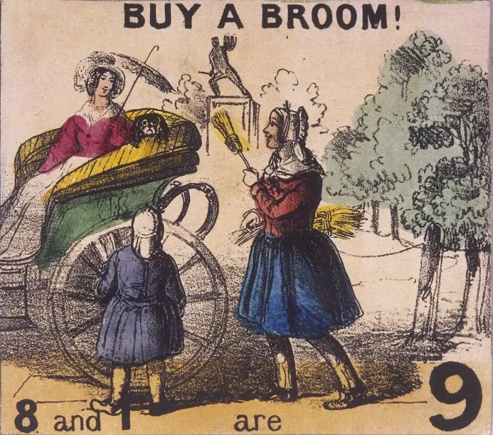 Framed Print : Buy a Broom!, Cries of London, c1840. Artist: TH Jones Framed Print : Buy a Broom!, Cries of London, c1840. Artist: TH Jones