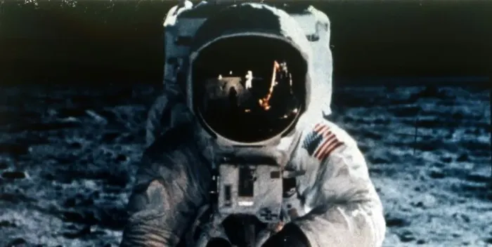 Framed Print : Buzz Aldrin on the Moon, Apollo II mission, July 1969. Creator: Neil Armstrong Framed Print : Buzz Aldrin on the Moon, Apollo II mission, July 1969. Creator: Neil Armstrong