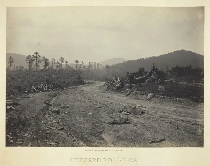 Framed Print : Buzzard Roost, GA, 1866. Creator: George N. Barnard Framed Print : Buzzard Roost, GA, 1866. Creator: George N. Barnard