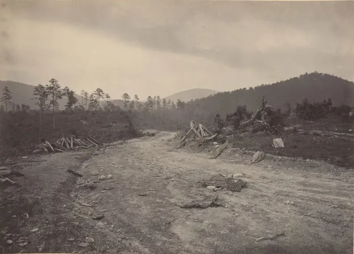 Framed Print : Buzzard Roost, Georgia, 1860s. Creator: George N. Barnard Framed Print : Buzzard Roost, Georgia, 1860s. Creator: George N. Barnard