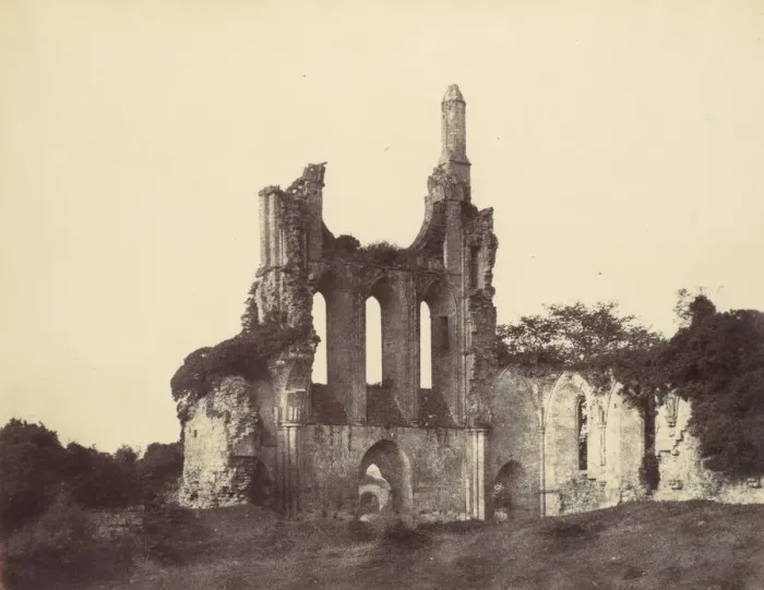 Framed Print : Byland Abbey, 1856. Creator: Alfred Capel-Cure Framed Print : Byland Abbey, 1856. Creator: Alfred Capel-Cure