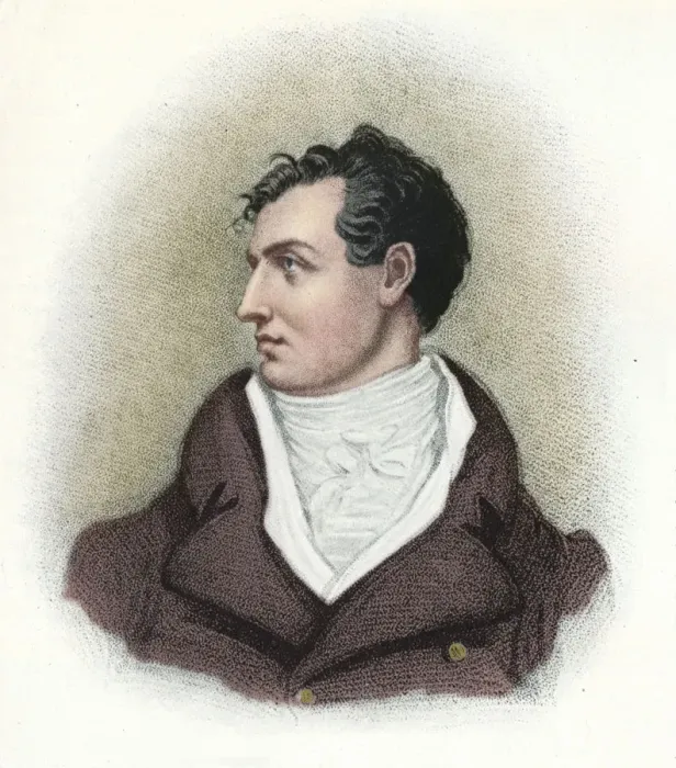 Framed Print : Byron, c1800, (1911). Artist: Richard Westall Framed Print : Byron, c1800, (1911). Artist: Richard Westall