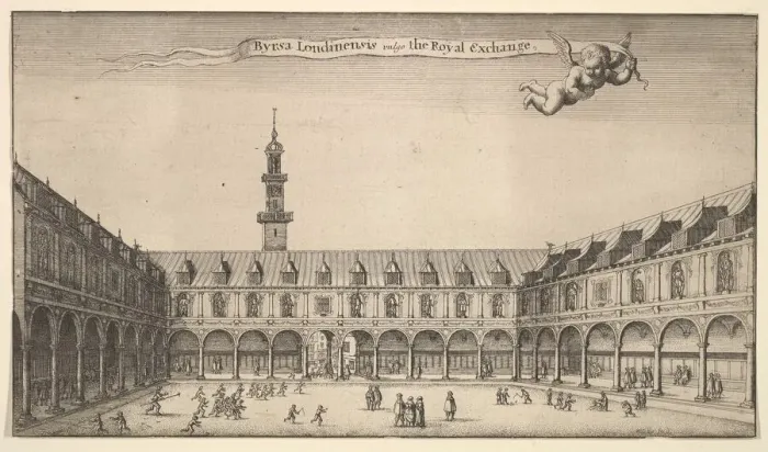 Framed Print : Byrsa Londinensis vulgo the Royal Exchange (Royal Exchange, London), ca. 1647 Framed Print : Byrsa Londinensis vulgo the Royal Exchange (Royal Exchange, London), ca. 1647
