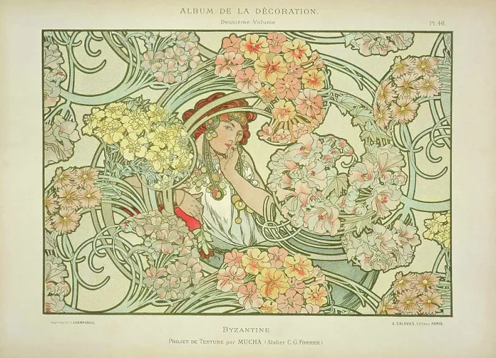 Framed Print : Byzantine, 1900. Creator: Mucha, Alfons Marie (1860-1939) Framed Print : Byzantine, 1900. Creator: Mucha, Alfons Marie (1860-1939)