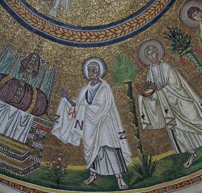 Framed Print : A byzantine mosaic of St Peter, 5th century Framed Print : A byzantine mosaic of St Peter, 5th century