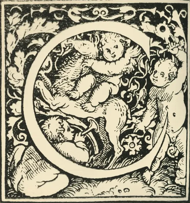 Framed Print : C - An Alphabet by Hans Weiditz, c1520-1521, (1908). Creator: Hans Weiditz Framed Print : C - An Alphabet by Hans Weiditz, c1520-1521, (1908). Creator: Hans Weiditz