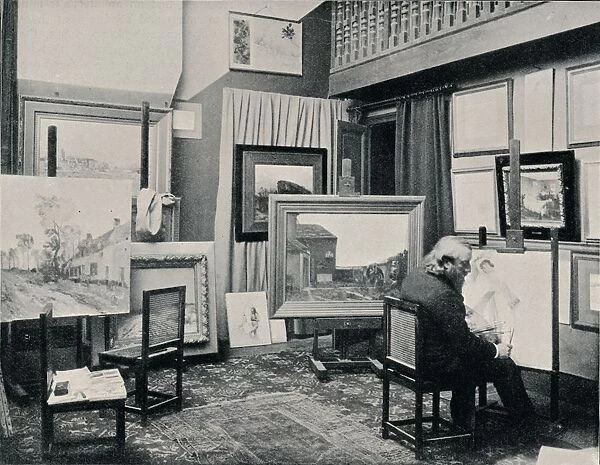 C. Cazin in his Studio, c1897