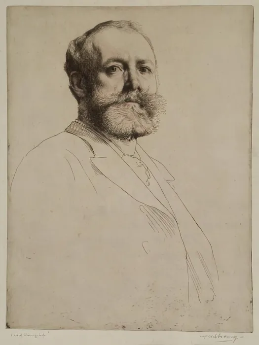 Framed Print : C. Desclayes, 1883. Creator: William Strang Framed Print : C. Desclayes, 1883. Creator: William Strang