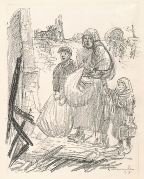 Framed Print : C est ici, chez nous!, 1916. Creator: Theophile Alexandre Steinlen Framed Print : C est ici, chez nous!, 1916. Creator: Theophile Alexandre Steinlen