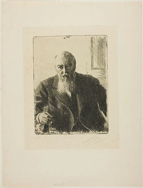C. F. Liljevalch, 1909. Creator: Anders Leonard Zorn