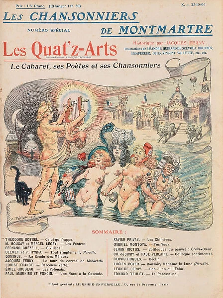 Cabaret des Quat z Arts, 1906. Creator: Willette, Adolphe (1857-1926)