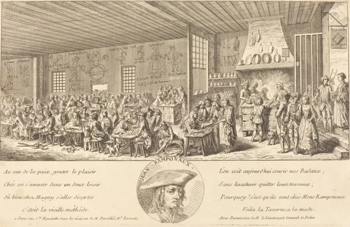 Framed Print : Cabaret of Ramponaux, c. 1760. Creator: Unknown Framed Print : Cabaret of Ramponaux, c. 1760. Creator: Unknown
