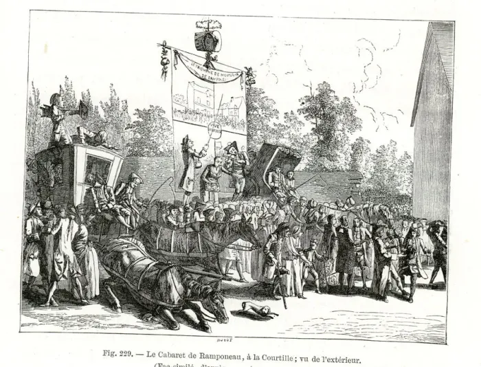 Framed Print : The Cabaret Of Ramponneau, (1885) Framed Print : The Cabaret Of Ramponneau, (1885)