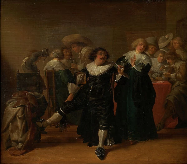 Cabaret scene, between 1630 and 1640. Creator: Anthonie Palamedesz