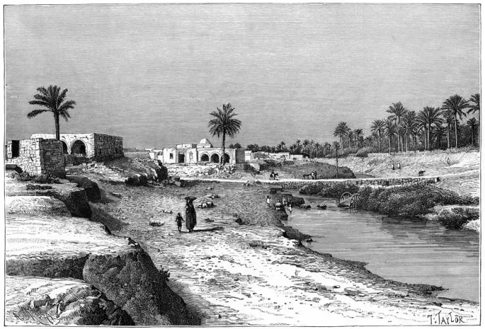 Framed Print : Cabes, Tunisia, 1895. Artist: Armand Kohl Framed Print : Cabes, Tunisia, 1895. Artist: Armand Kohl