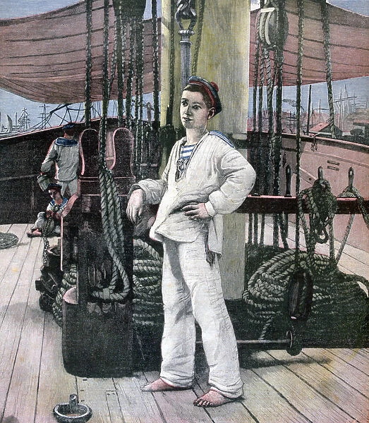 The Cabin Boy, 1891. Artist: M Brun