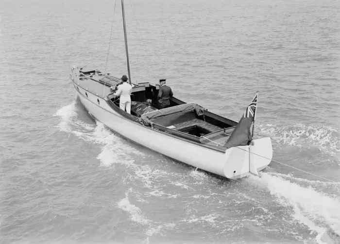 Framed Print : The cabin cruiser Minnehaha, 1914. Creator: Kirk & Sons of Cowes Framed Print : The cabin cruiser Minnehaha, 1914. Creator: Kirk & Sons of Cowes