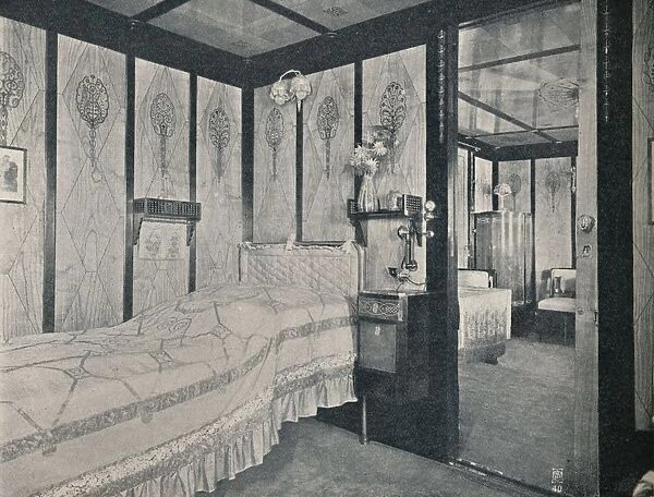Cabin-De-Luxe on the North German Lloyd SS. Kronprinzessin Cecilie, c1907