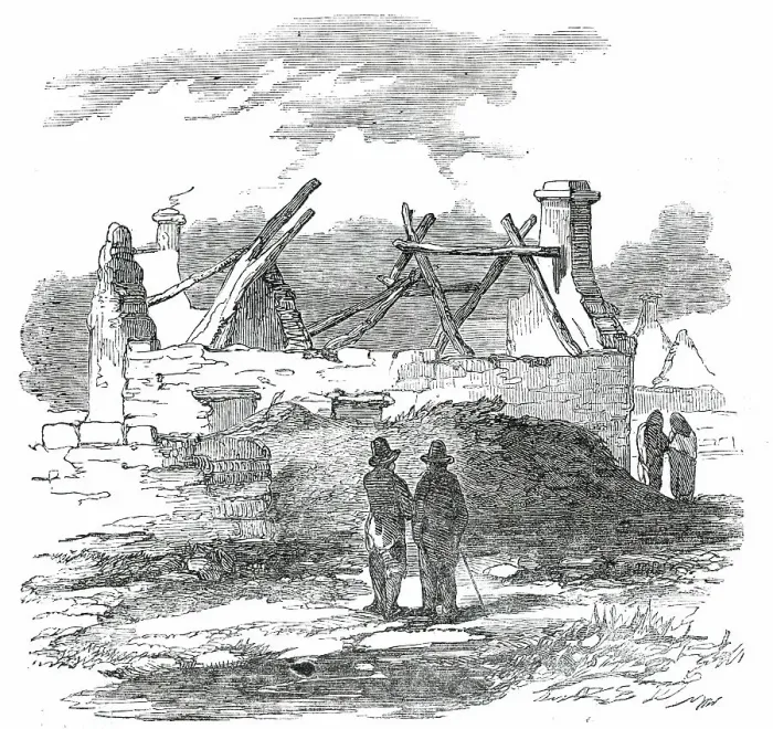 Framed Print : Cabin of Pat. MacNamara, Village of Clear, 1850. Creator: Unknown Framed Print : Cabin of Pat. MacNamara, Village of Clear, 1850. Creator: Unknown