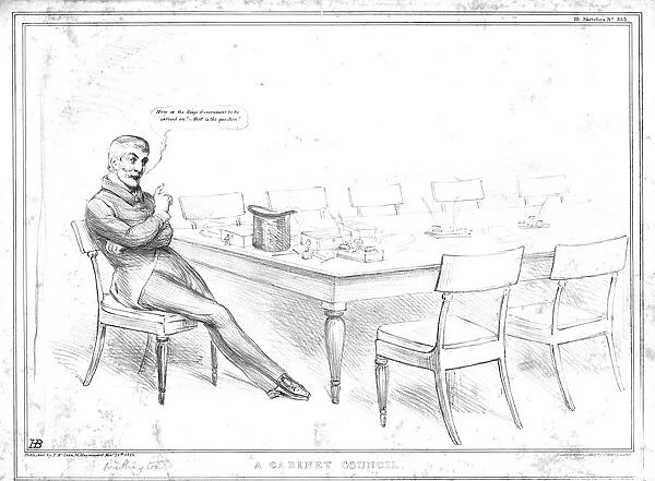 A Cabinet Council, 1834. Creator: John Doyle