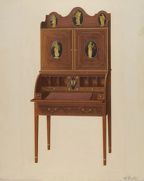 Cabinet Top Desk, 1941. Creator: Ferdinand Cartier