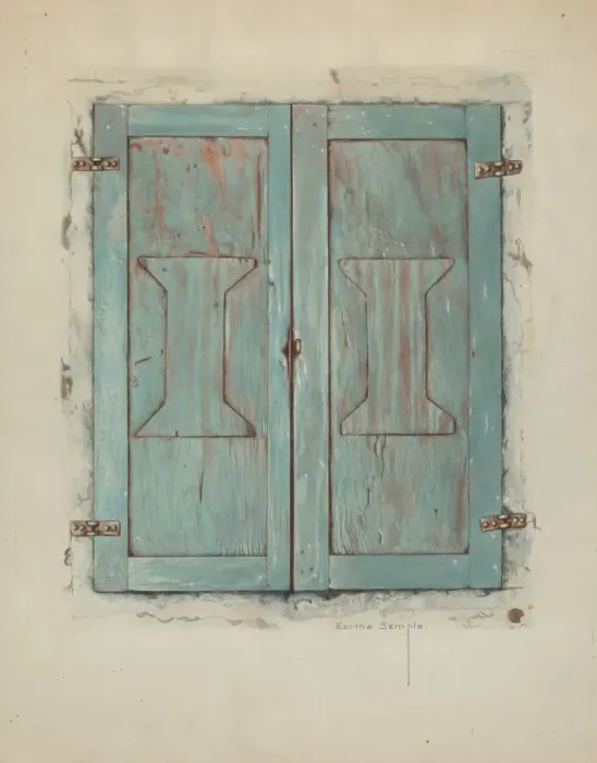 Framed Print : Cabinet Doors at Mission San Jose de Guadalupe, c. 1938. Creator: Bertha Semple Framed Print : Cabinet Doors at Mission San Jose de Guadalupe, c. 1938. Creator: Bertha Semple