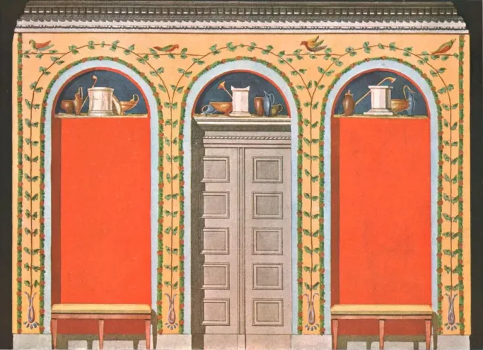 Framed Print : Cabinet in the Herculaneum taste, Leipzig, Germany, (1928). Creator: Unknown Framed Print : Cabinet in the Herculaneum taste, Leipzig, Germany, (1928). Creator: Unknown