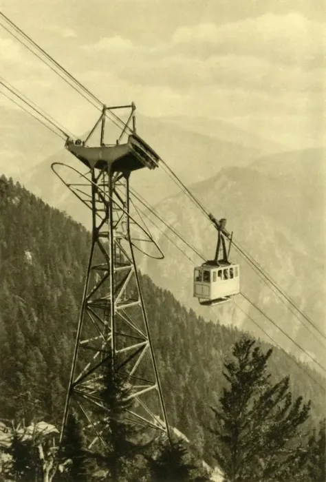 Framed Print : Cable car, Rax Mountains, Lower Austria, c1935. Creator: Unknown Framed Print : Cable car, Rax Mountains, Lower Austria, c1935. Creator: Unknown