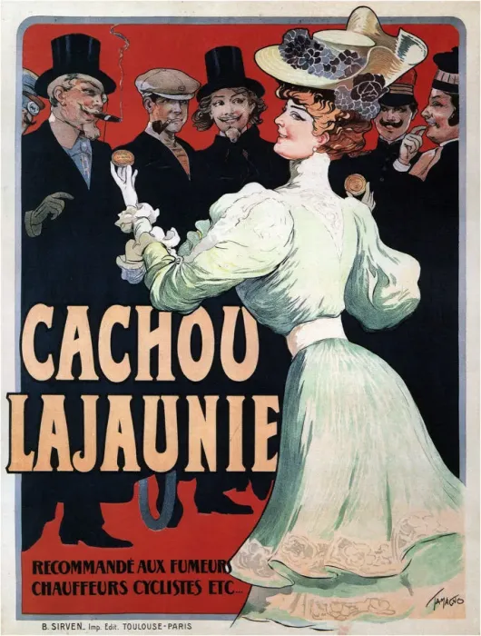 Framed Print : Cachou Lajaunie. Recommande aux Fumeurs Chauffeurs Cyclistes etc, c. 1890. Artist: Tamagno, Francisco (1851-1923) Framed Print : Cachou Lajaunie. Recommande aux Fumeurs Chauffeurs Cyclistes etc, c. 1890. Artist: Tamagno, Francisco (1851-1923)