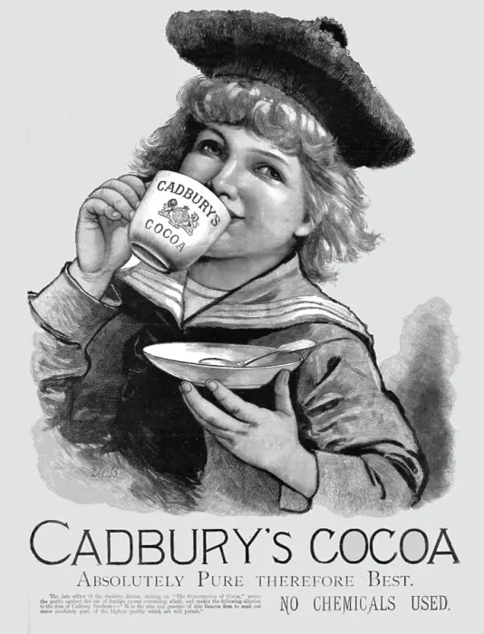 Framed Print : Cadbury's Cocoa, 1891. Creator: Unknown Framed Print : Cadbury's Cocoa, 1891. Creator: Unknown