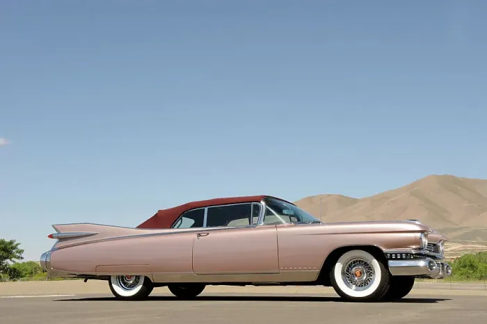 Framed Print : Cadillac Eldorado 1959. Artist: Simon Clay Framed Print : Cadillac Eldorado 1959. Artist: Simon Clay