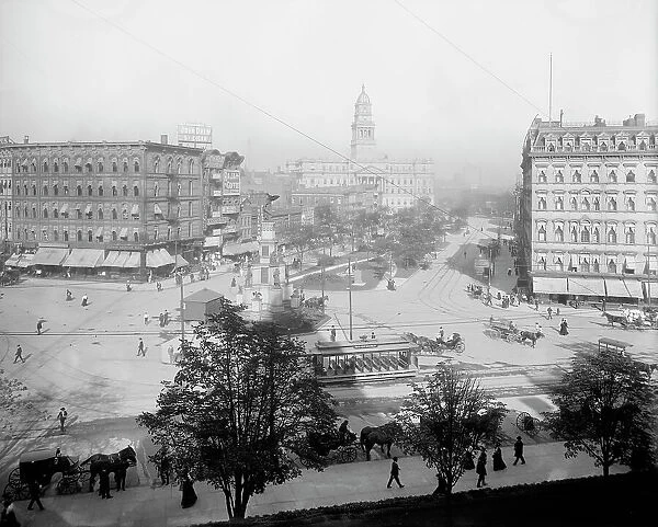 Cadillac Square and County Bldg. Detroit, Mich. between 1902 and 1910. Creator: Unknown