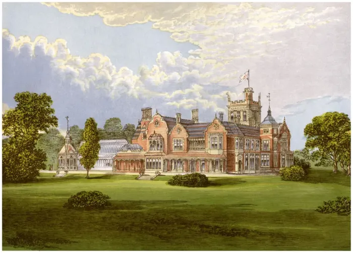 Framed Print : Caen Wood Towers, Middlesex, home of the Reckitt family, c1880 Framed Print : Caen Wood Towers, Middlesex, home of the Reckitt family, c1880