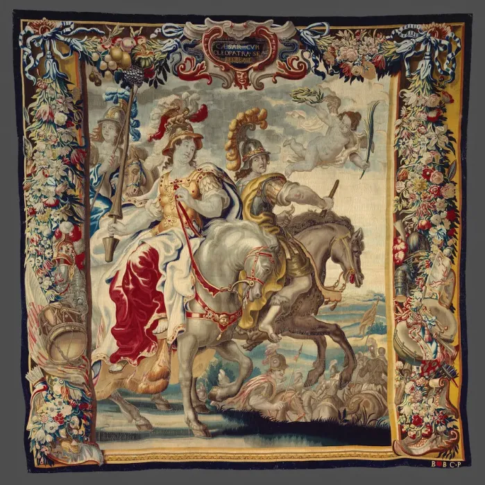 Framed Print : Caesar and Cleopatra Enjoying Themselves from The Story of Caesar and Cleopatra, Flanders Framed Print : Caesar and Cleopatra Enjoying Themselves from The Story of Caesar and Cleopatra, Flanders