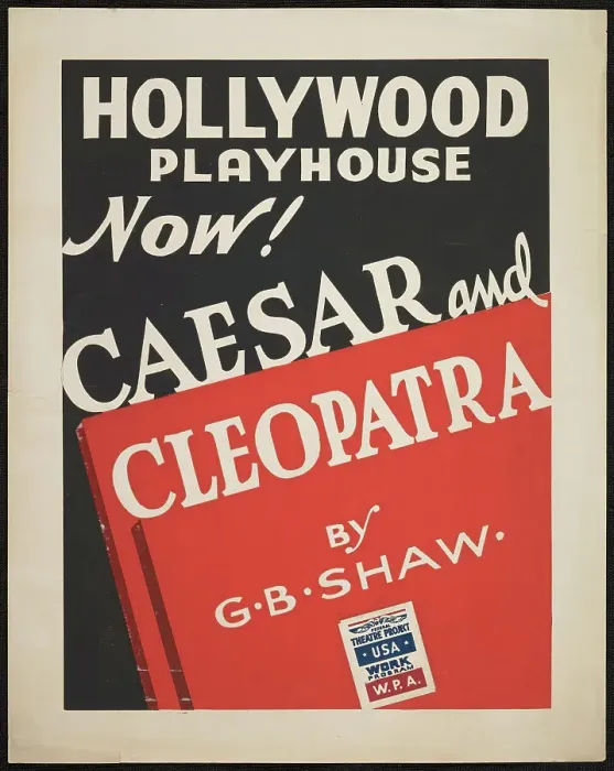 Framed Print : Caesar and Cleopatra, Los Angeles, 1938. Creator: Unknown