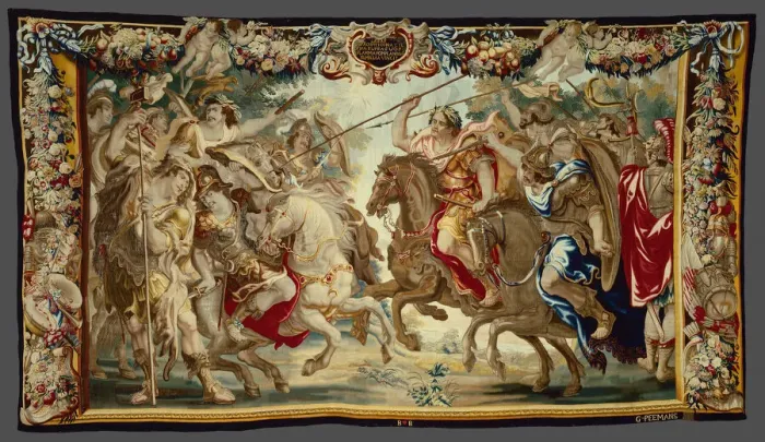 Framed Print : Caesar Defeats the Troops of Pompey from The Story Caesar and Cleopatra, Flanders, c Framed Print : Caesar Defeats the Troops of Pompey from The Story Caesar and Cleopatra, Flanders, c