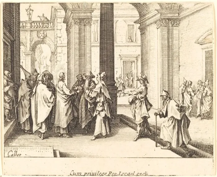 Framed Print : Caesars Coin, 1635. Creator: Jacques Callot